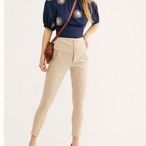 NWT Free People High Waisted Frankie Skinny Pants